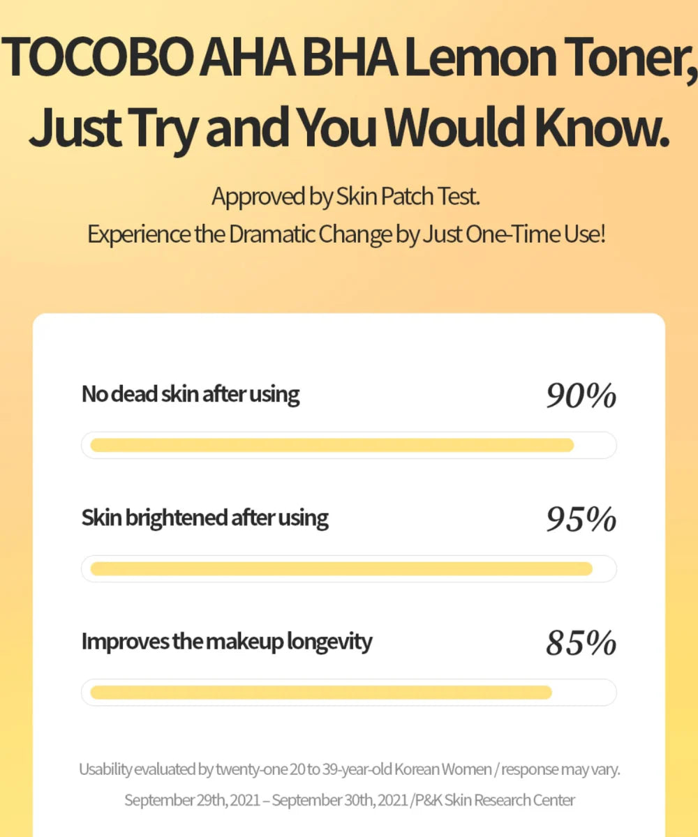 AHA BHA Lemon Toner TOCOBO, 150 ml