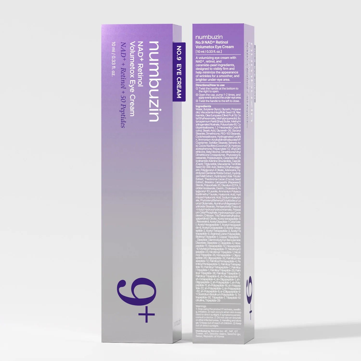 Numbuzin – No.9 NAD Retinol Volumetox Eye Cream 10ml