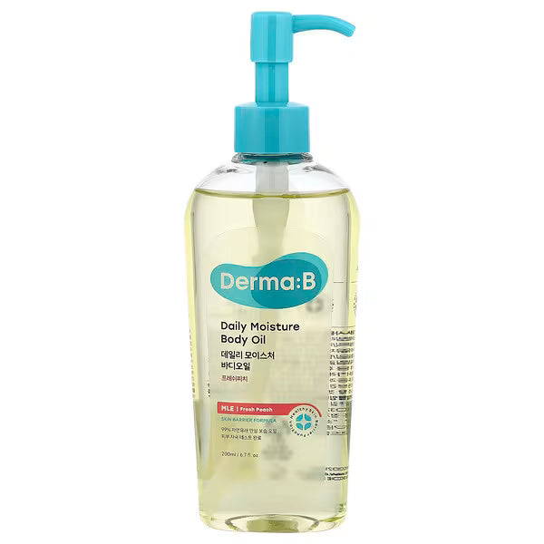 Derma:B – Daily Moisture Body Oil Fresh Peach 200ml