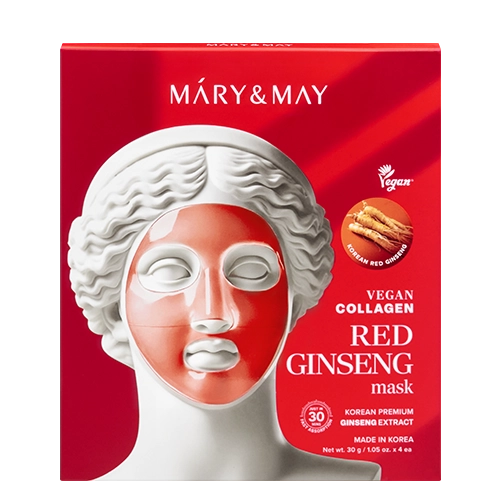 MARY & MAY Vegan Collagen Red Ginseng Mask — 30 g