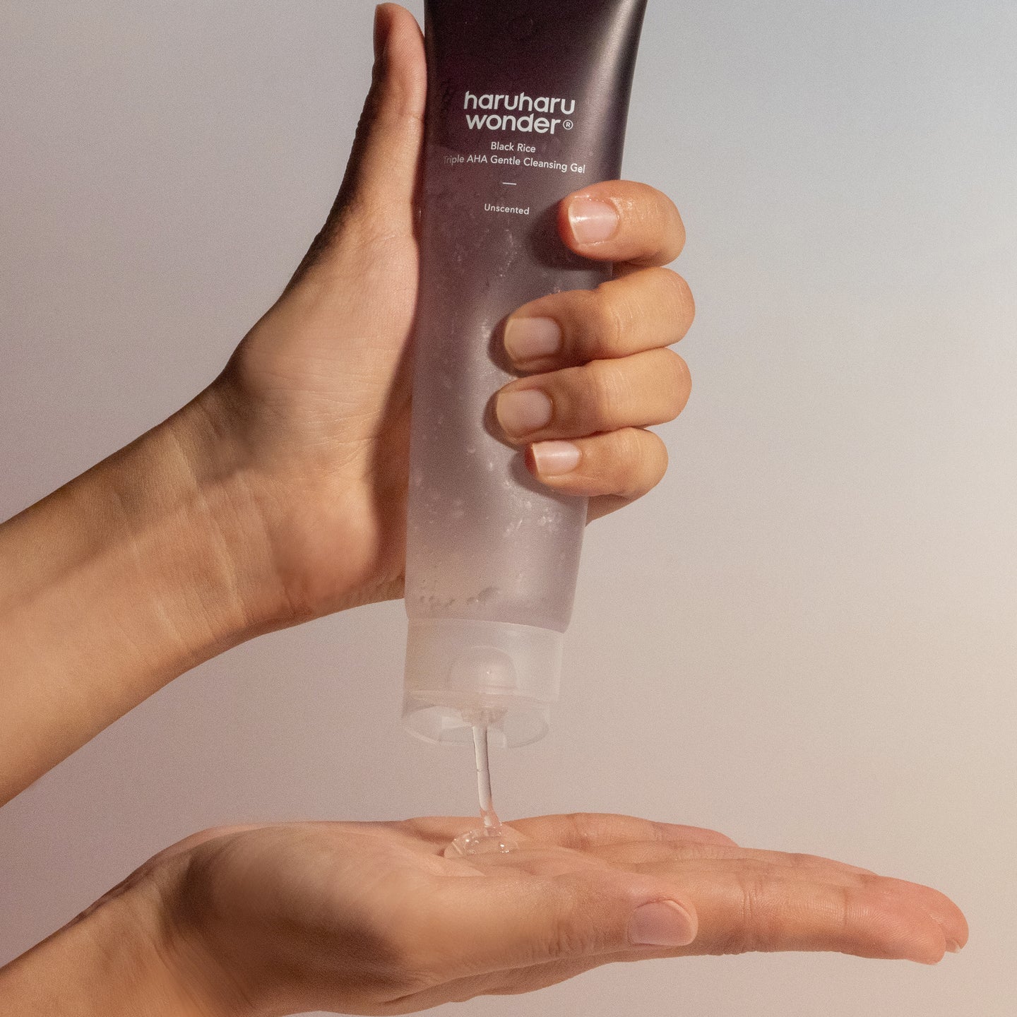 Black Rice Triple Aha Gentle Cleaning Gel Haruharu Wonder, 100ml