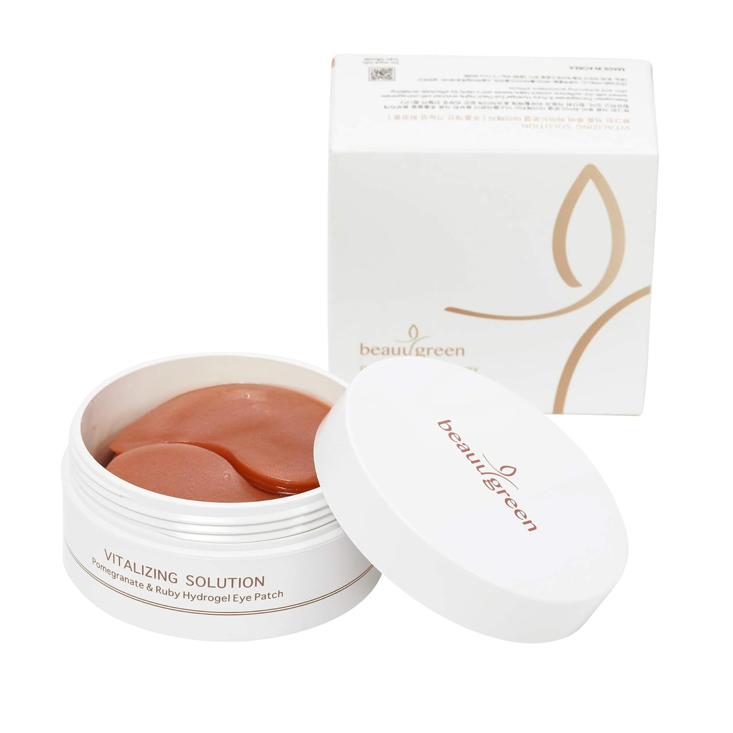 BeauuGreen Pomegranate & Ruby Hydrogel Eye Patch – 60 pcs