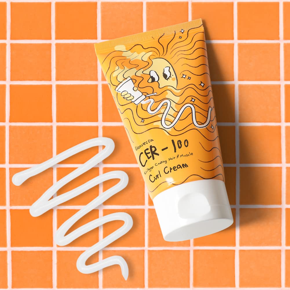 Elizavecca CER-100 Collagen Coating Hair A+ Muscle Curl Cream – 120 ml