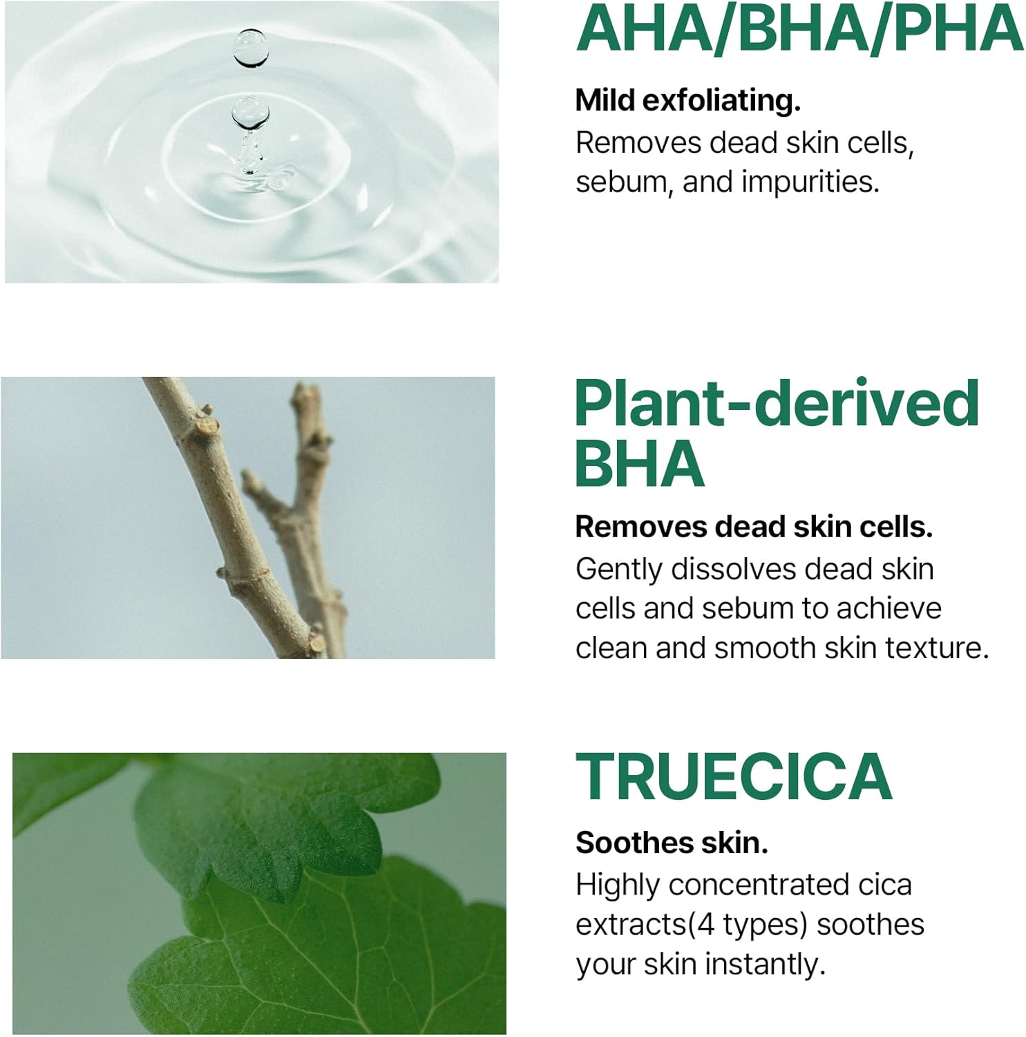 AHA-BHA-PHA 30 days Miracle Truecica Clear Pad SOMEBYMI, 70 pads