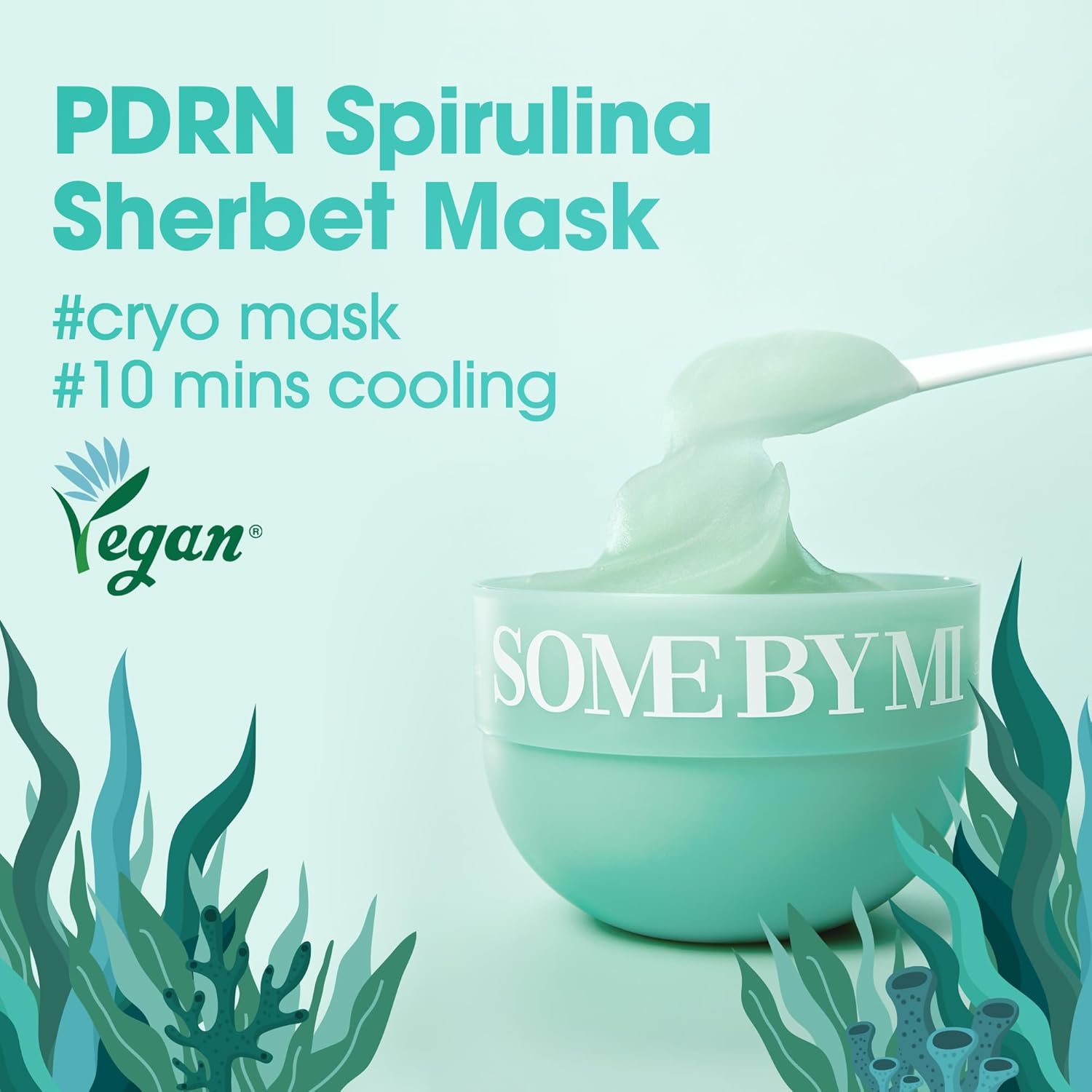 Spirulina PDRN Soothing Sherbet Mask SOMEBYMI, (10ea x 1g)