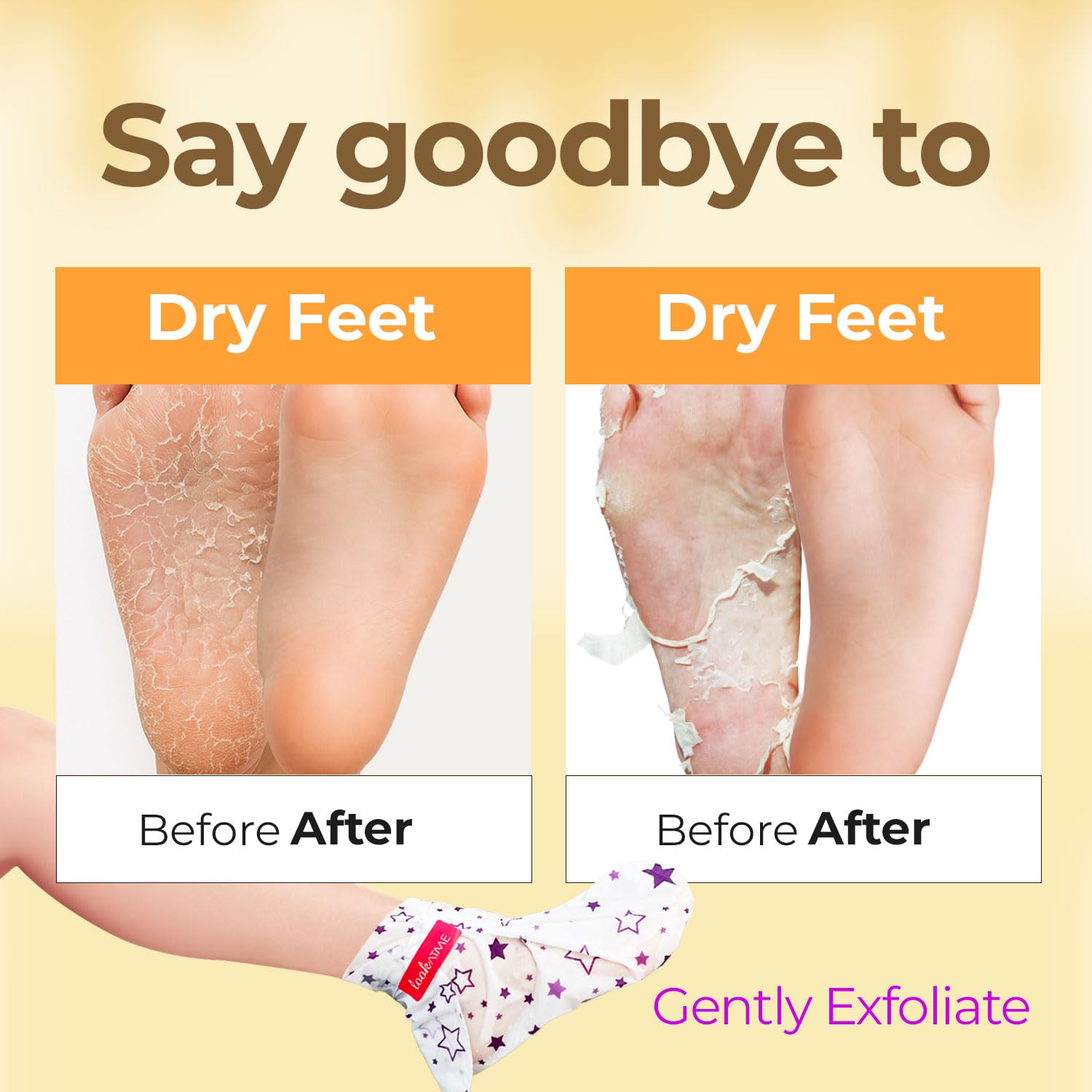 Look At My Foot Peel Mask (Bear) LOOK AT ME, 1 pair