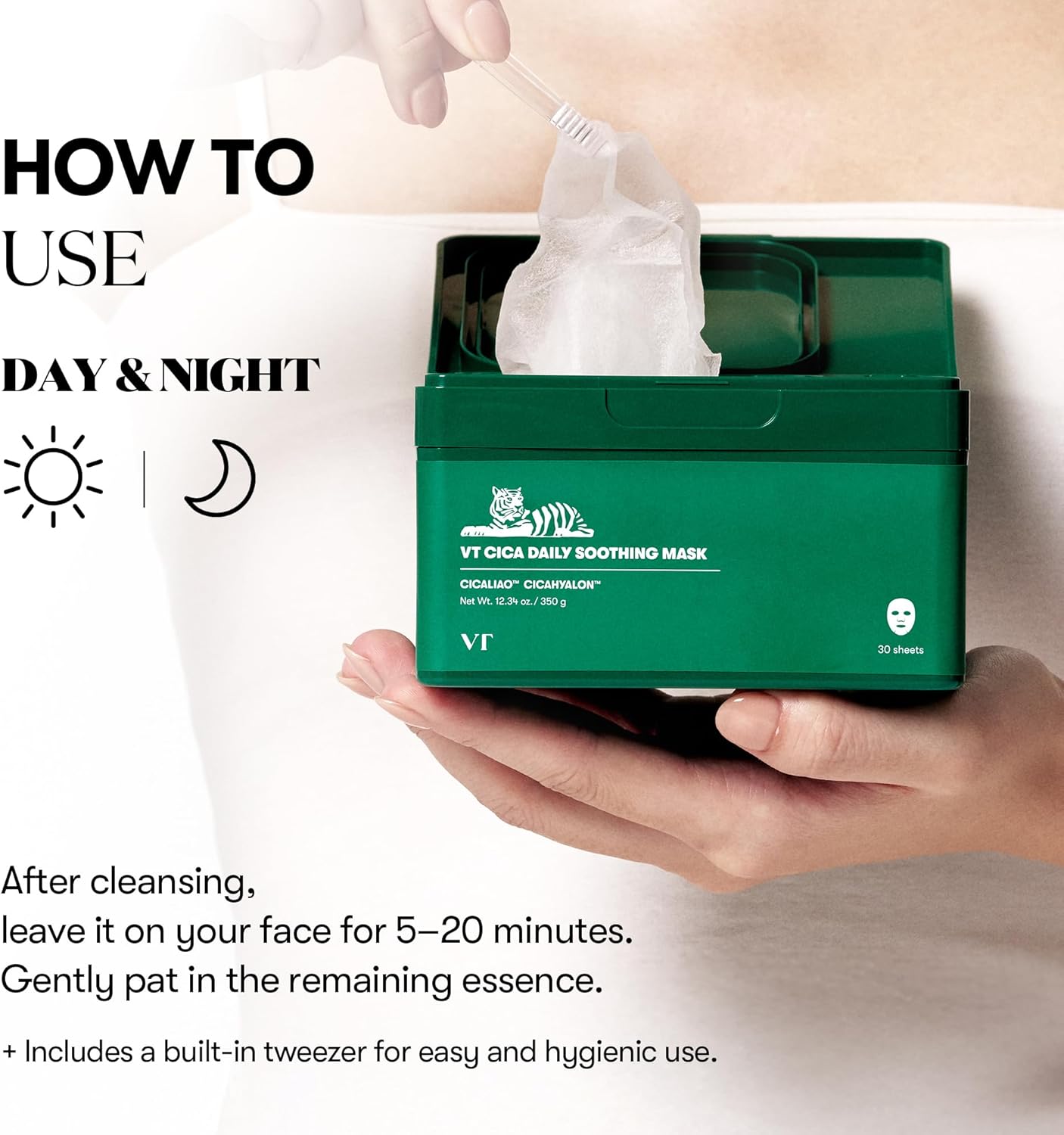 CICA Daily Soothing Mask VT Cosmetics, 30pcs/350g