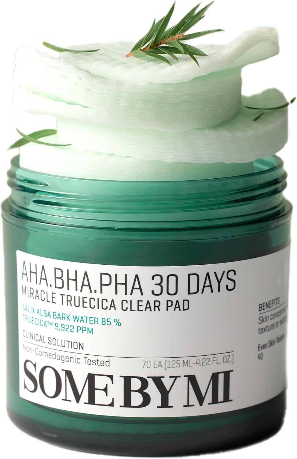 AHA-BHA-PHA 30 days Miracle Truecica Clear Pad SOMEBYMI, 70 pads