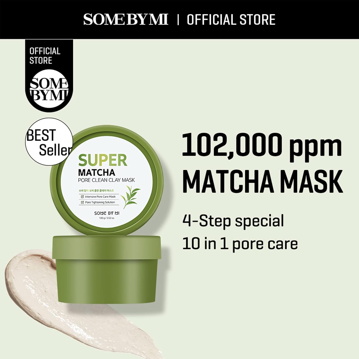 Super Matcha Pore Clean Clay Mask SOMEBYMI, 100g