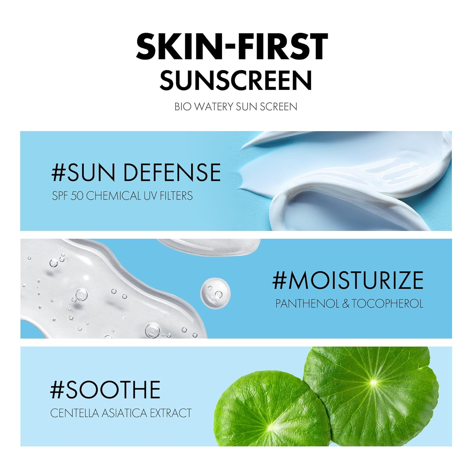 Bio Watery Sun Cream SPF50 PA++++ Tocobo, 50 ml