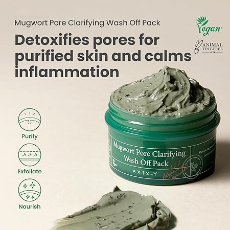 Axis- Y – Mugwort Pore Clarifying Wash Off Pack – 100ml