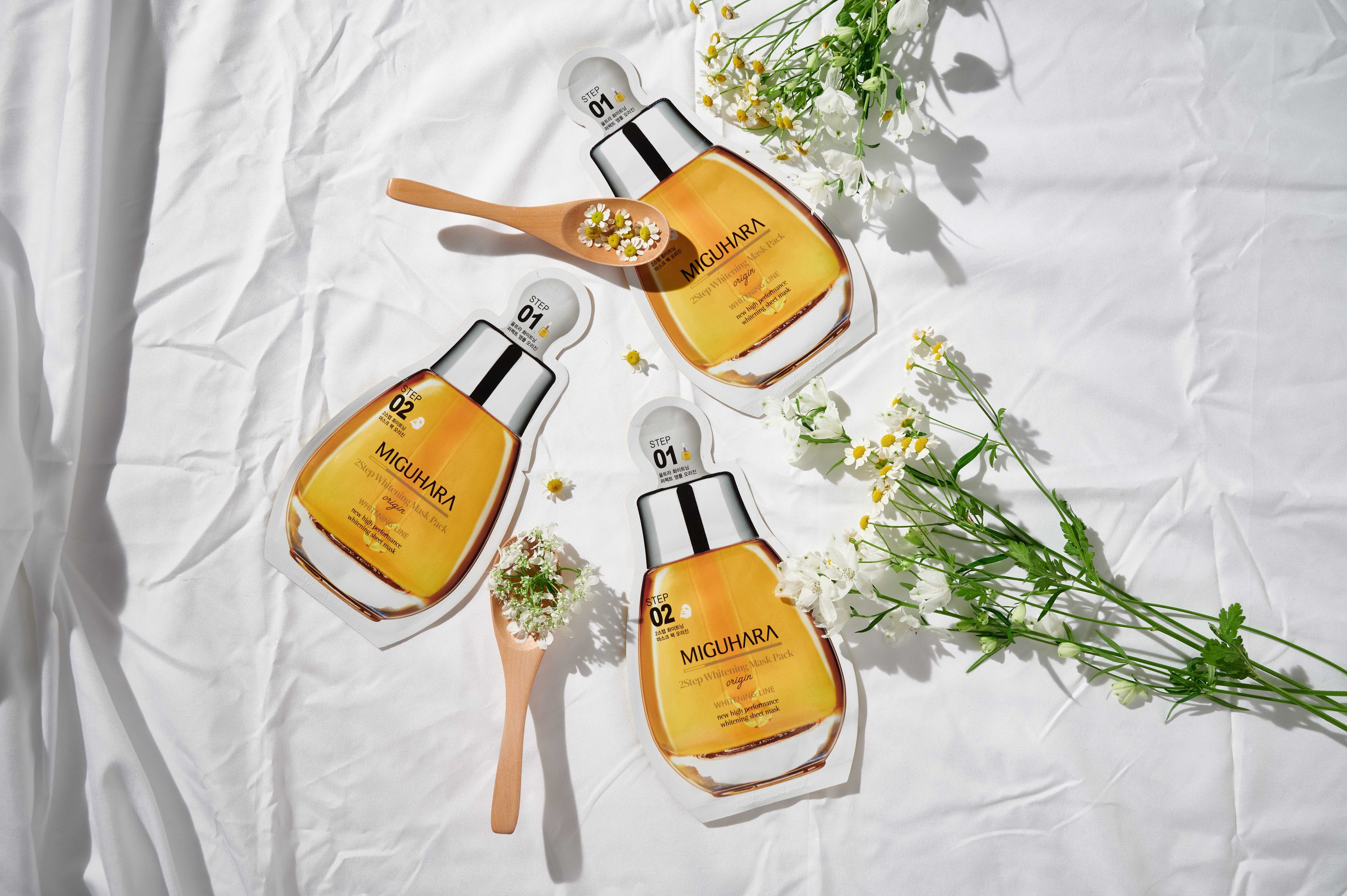 Miguhara 2 Step Whitening Mask Pack Origin