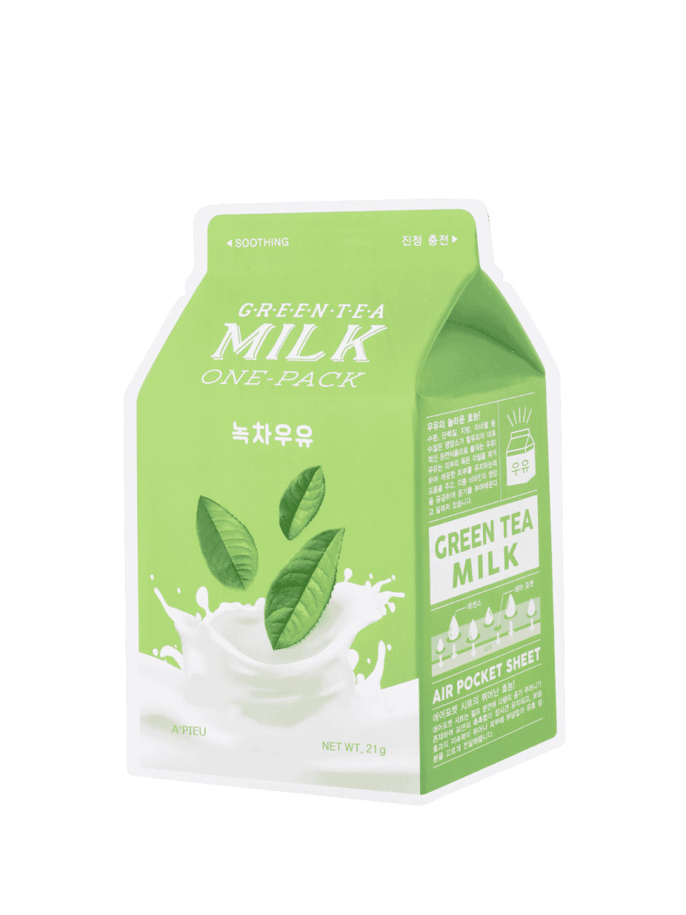 A’PIEU – Green Tea Milk One-Pack – 21g