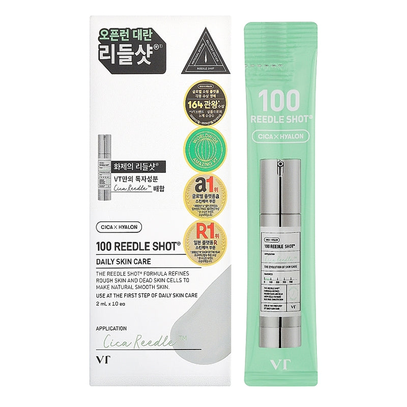 VT COSMETICS Reedle Shot 100 Microneedle Facial Serum SET 2 ml*10 pcs