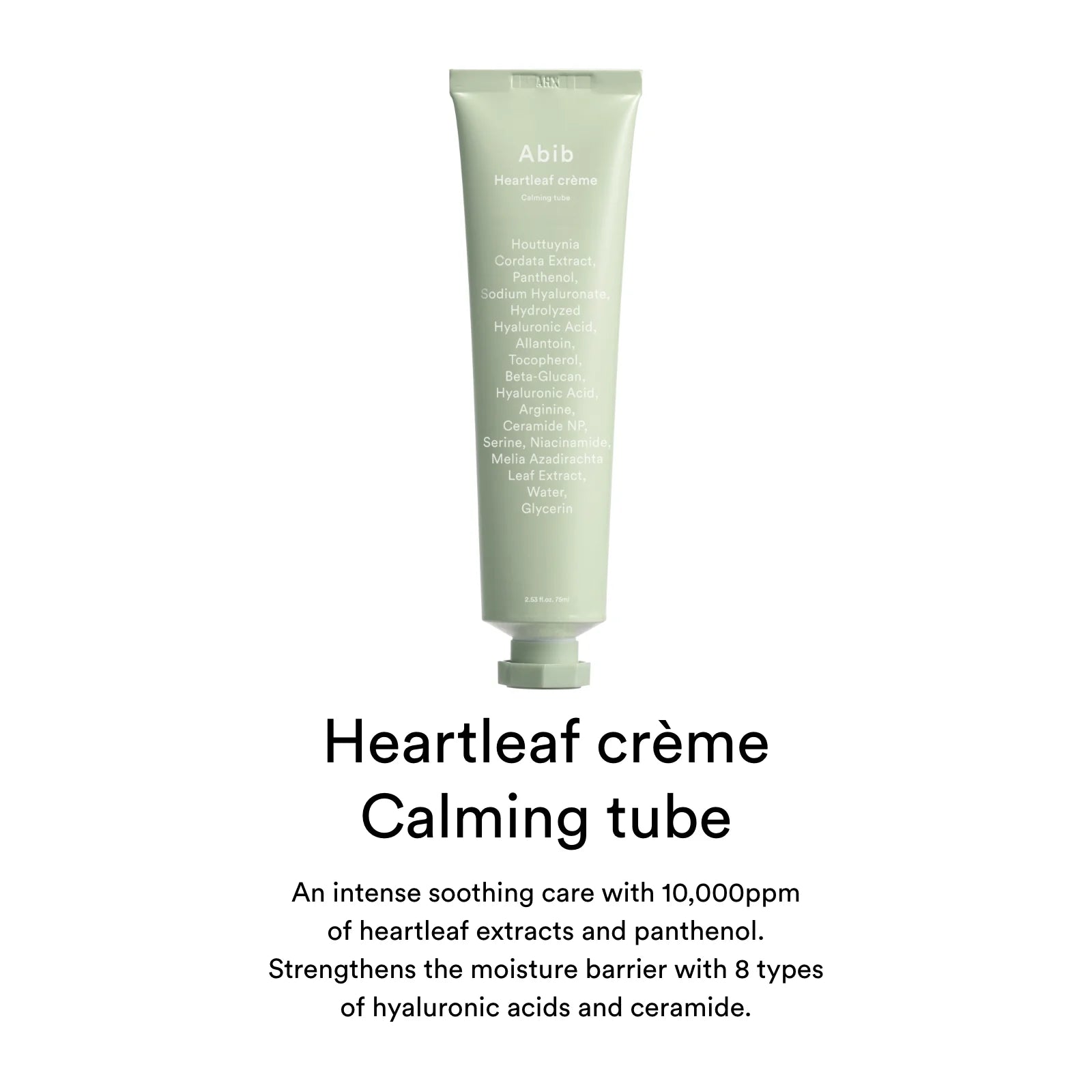 Heartleaf Cream Calming Tube Abib, 75ml