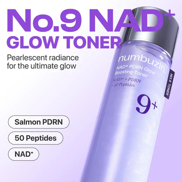 Numbuzin – No.9 NAD+ PDRN Glow Boosting Toner 150ml
