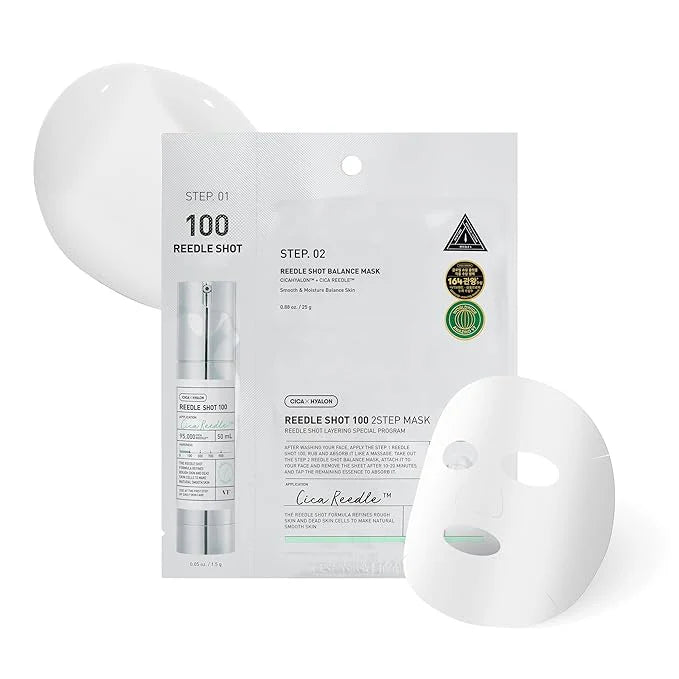 Reedle Shot 100 2Step Mask, VT Cosmetics, 1.5 gr. + 25 gr.