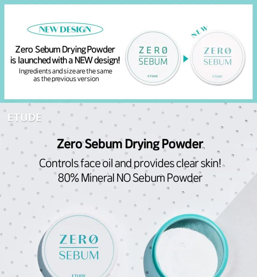 Etude – Zero Sebum Drying Powder – 4g
