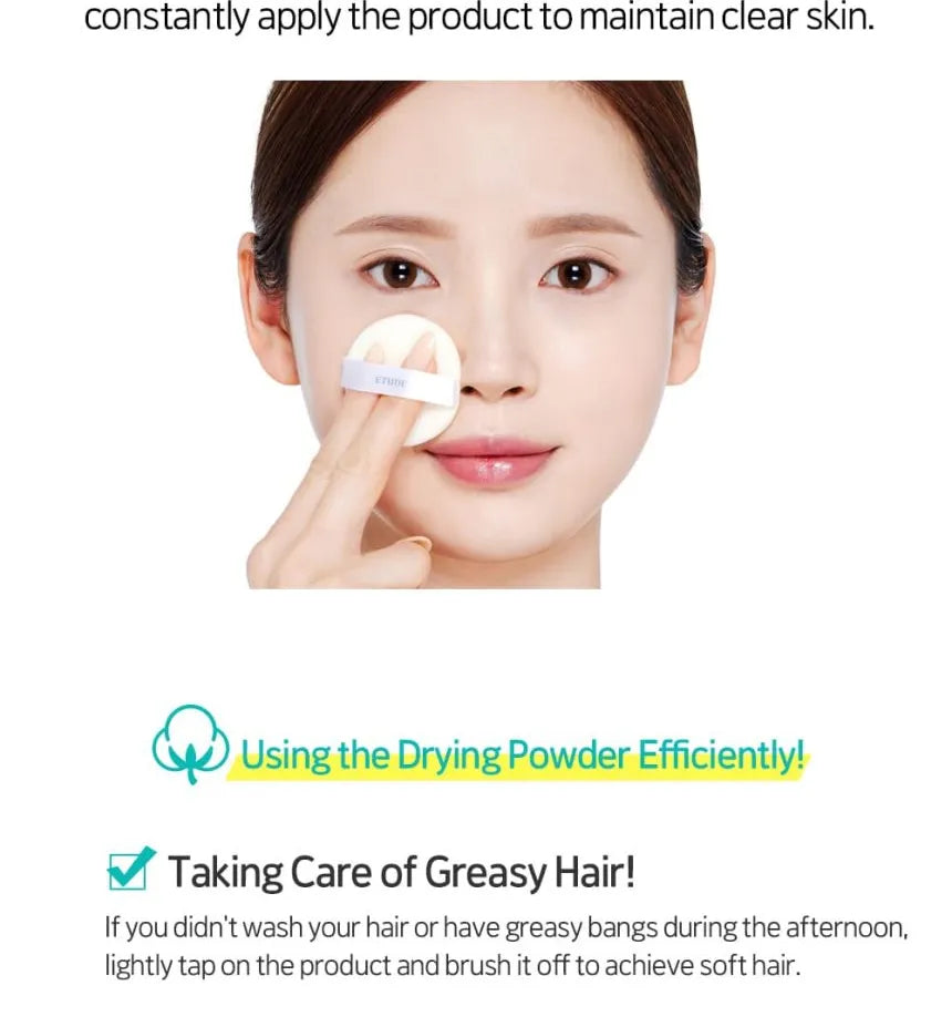 Etude – Zero Sebum Drying Powder – 4g