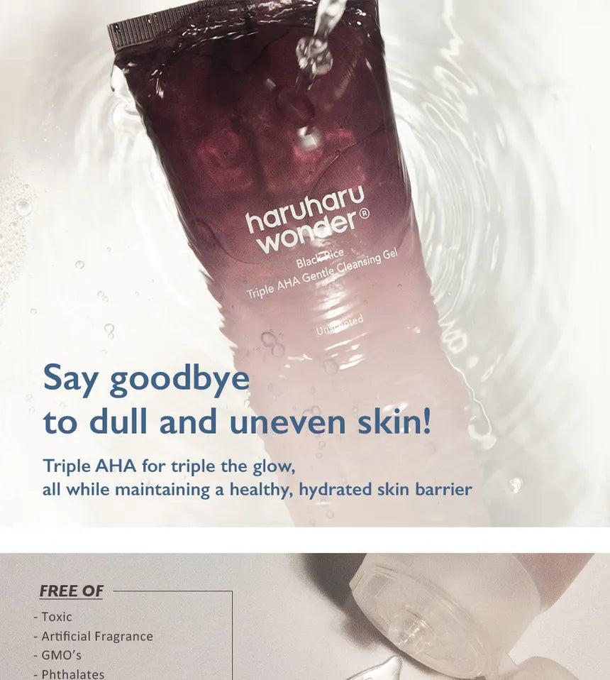 haruharu wonder - Black Rice Triple AHA Gentle Cleansing Gel Mini 20ml