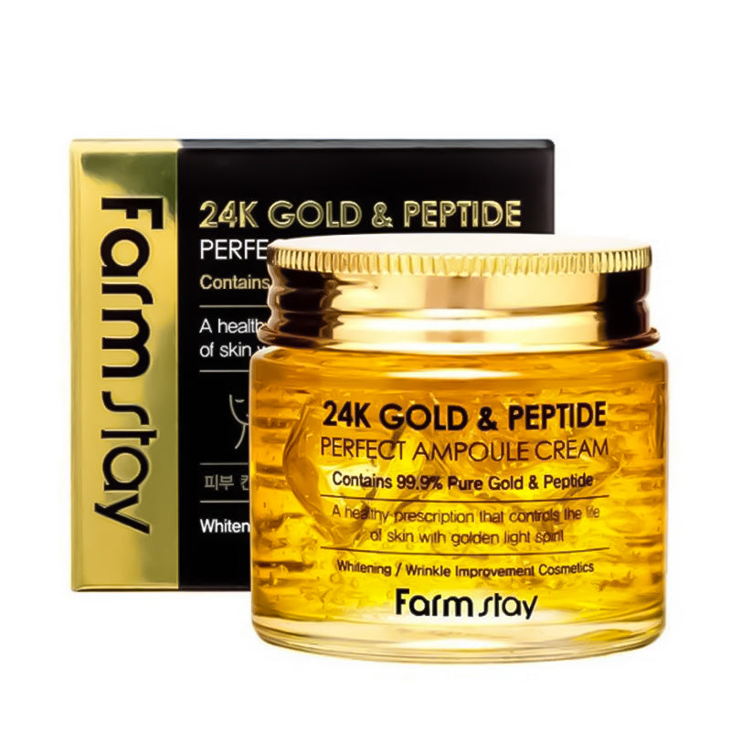 FarmStay 24K Gold & Peptide Perfect Ampoule Cream 80 ml
