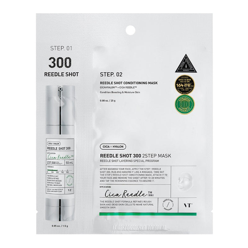 Reedle Shot 300 2Step Mask, VT Cosmetics, 1.5 gr. + 25 gr.