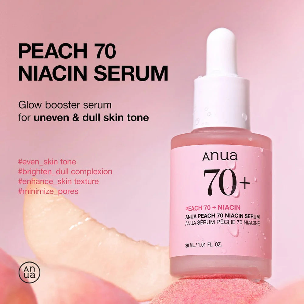 Peach 70% Niacinamide Serum ANUA, 30ml