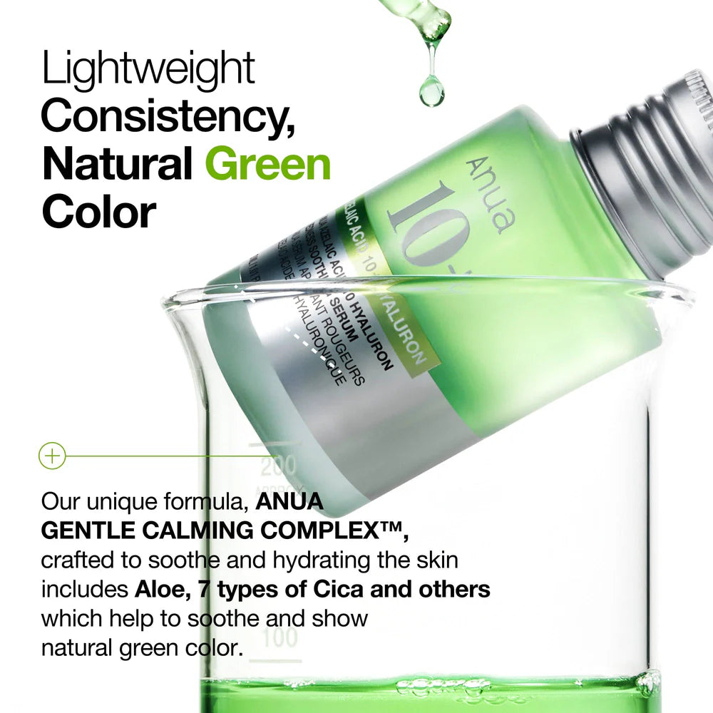 Azelaic Acid 10 Hyaluron Redness Soothing Serum ANUA, 30 ml