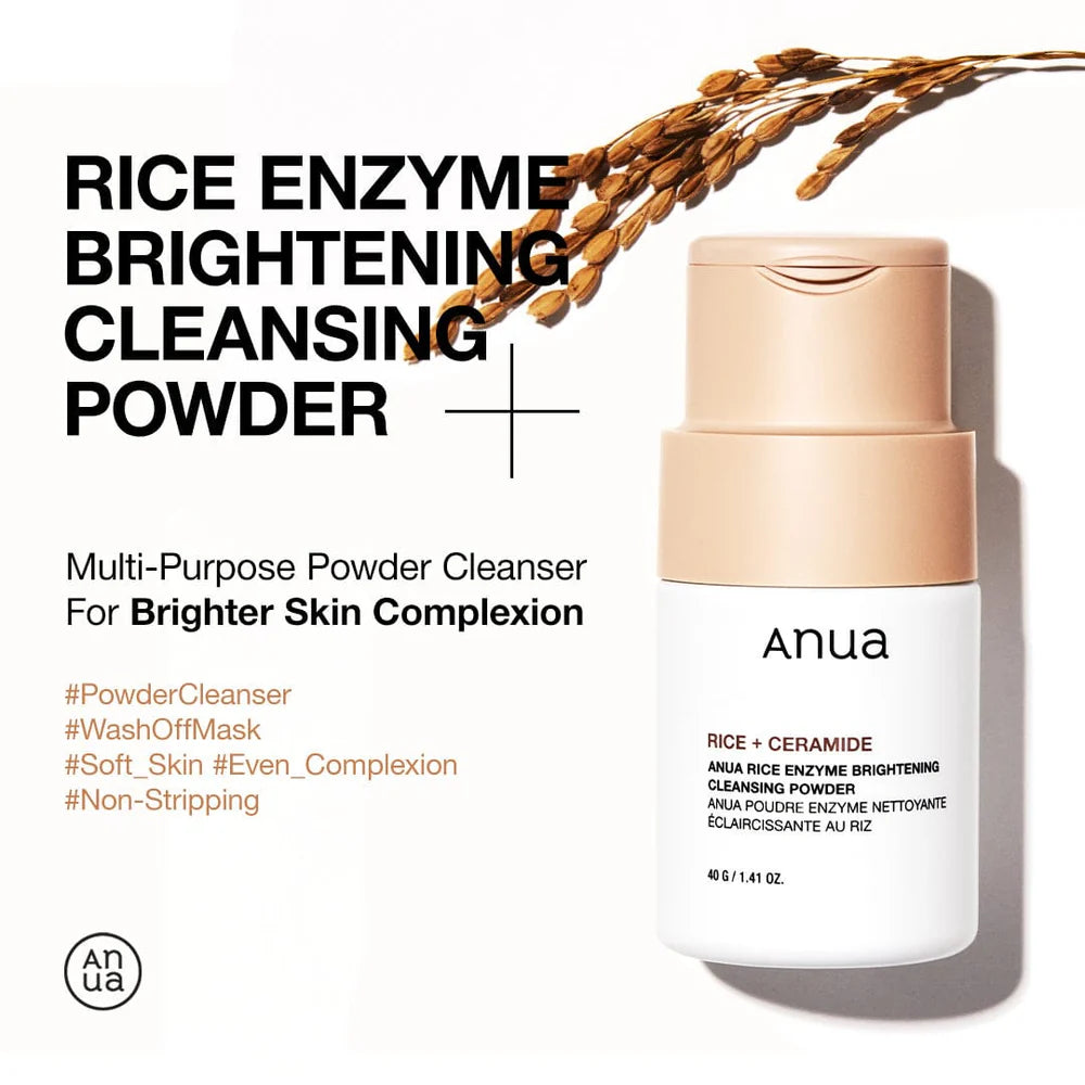 Rice Enzyme Brightening Cleansing Powder ANUA, 40g