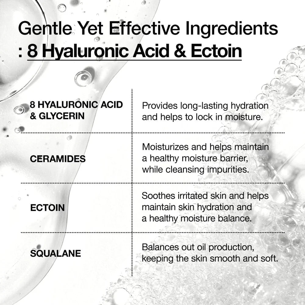 8 Hyaluronic Acid Moisturizing Gentle Gel Cleanser ANUA, 150 ml