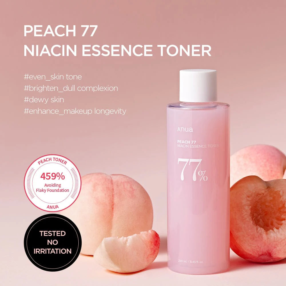 Peach 77% Niacin Essence Toner  Anua, 250ml