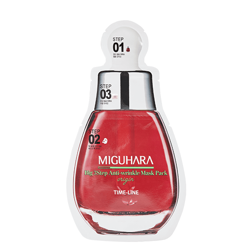 MIGUHARA – Big 3 Step Anti-Wrinkle Mask Pack Original (1.7ml + 2ml + 25ml)