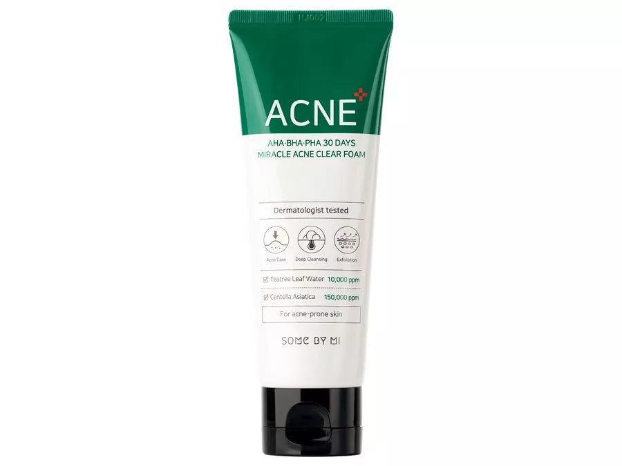 AHA BHA PHA 30 Days Miracle Acne Clear Foam Some By Mi , 100ml