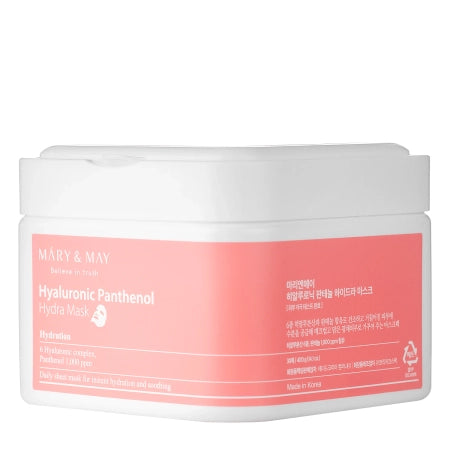Mary & May – Hyaluronic Panthenol Hydra Mask – Hydrating Face Mask Set (30 pcs)