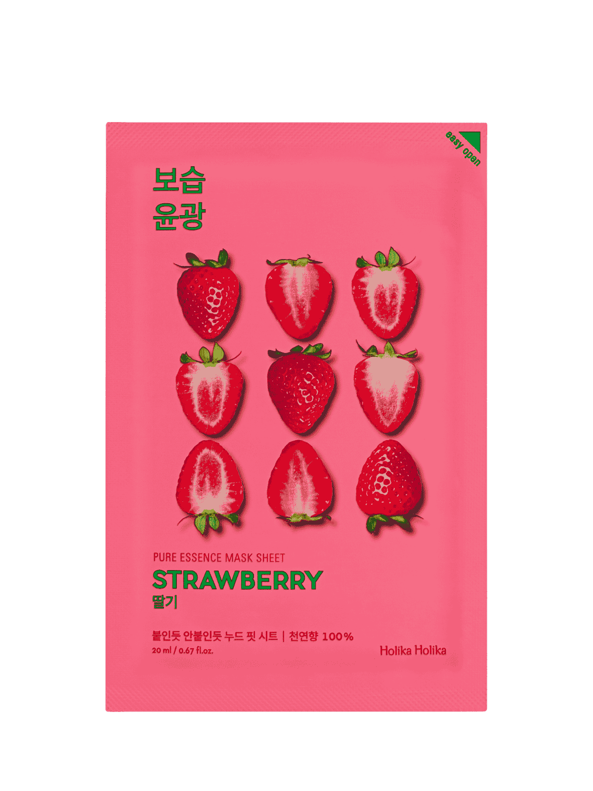Holika Holika – Pure Essence Mask Sheet (Strawberry) – 20ml