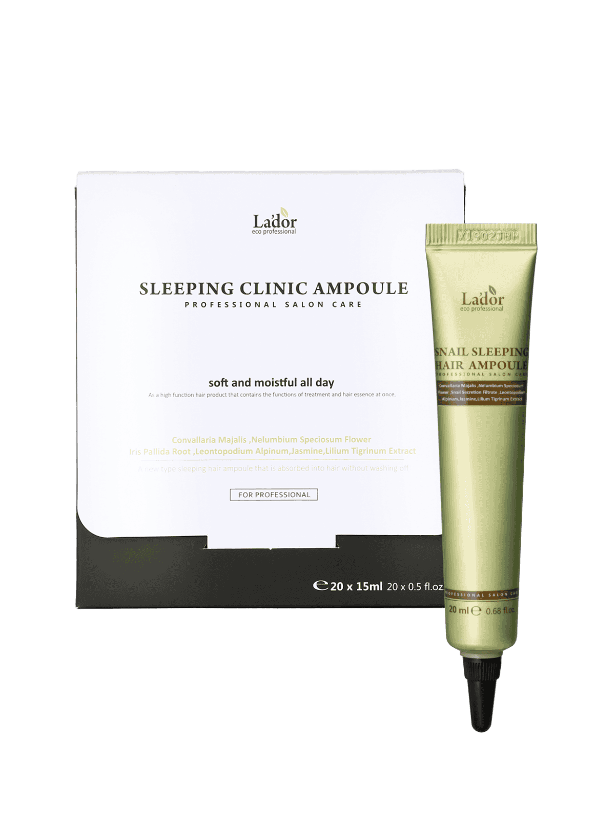 LADOR Snail Sleeping Hair Ampoule 1 pc 20ml