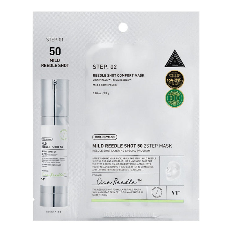 Mild Reedle Shot 50  2Step Mask, VT Cosmetics, 1.5 gr. + 25 gr.