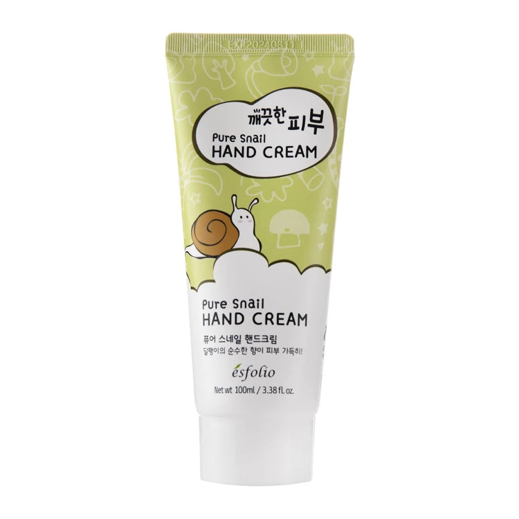 Pure Skin Pure Snail Hand Cream, Esfolio  100ml